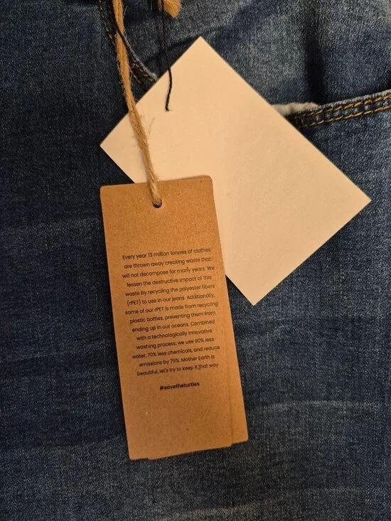 Women's High-Waisted Distressed Skinny Jeans Size 16 by Blue Turtle - Picture 10 of 12